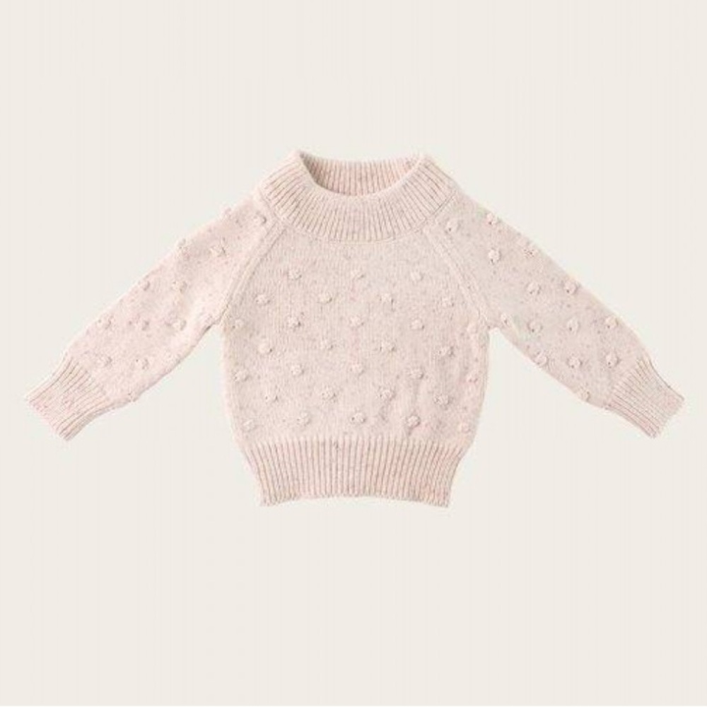 Jamie Kay Dotty Knit - Size 3y - Pastel Fleck